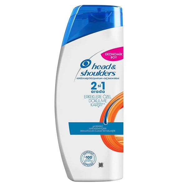 Head&Shoulders 2'si 1 Arada Şampuan Erkeklere Özel Dökülme Karşıtı 600 Ml
