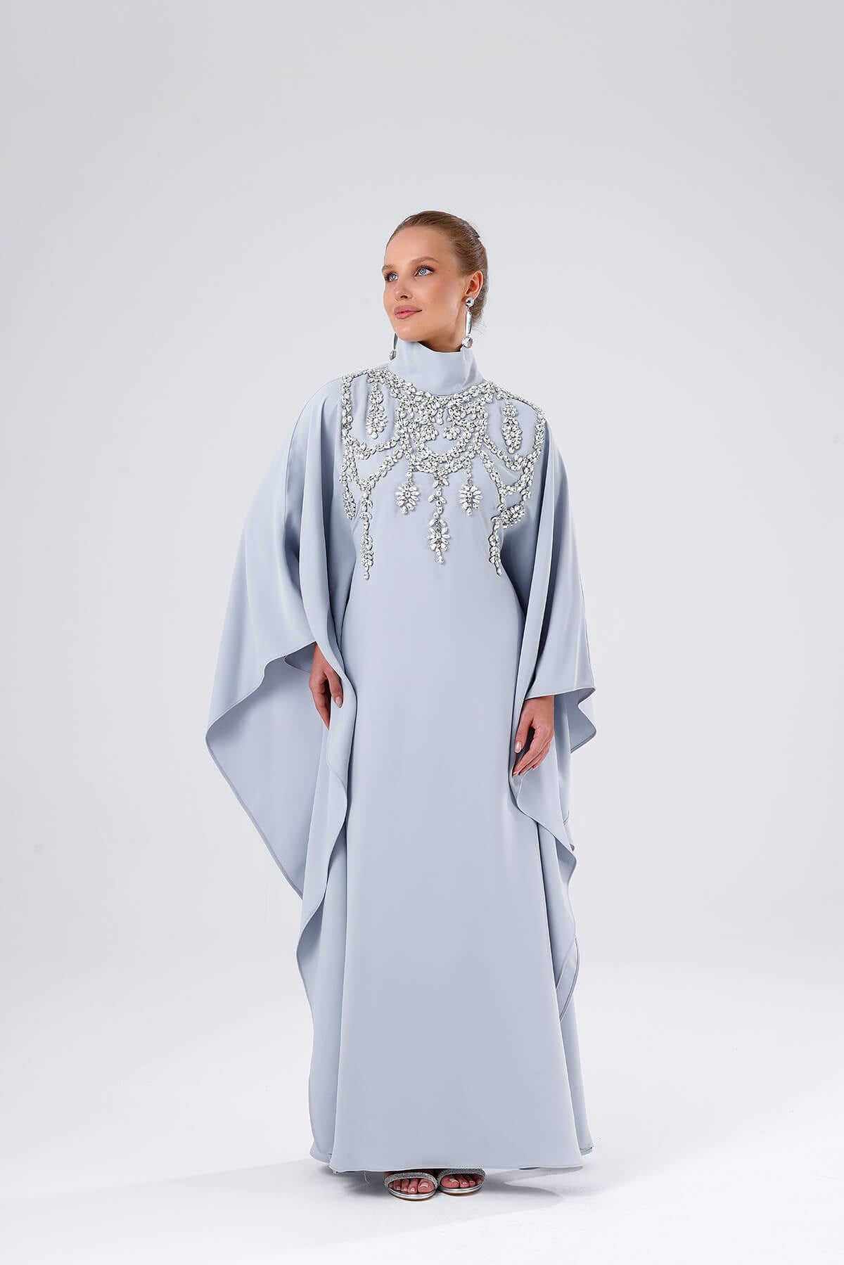 DIAMOND KAFTAN-GRAY