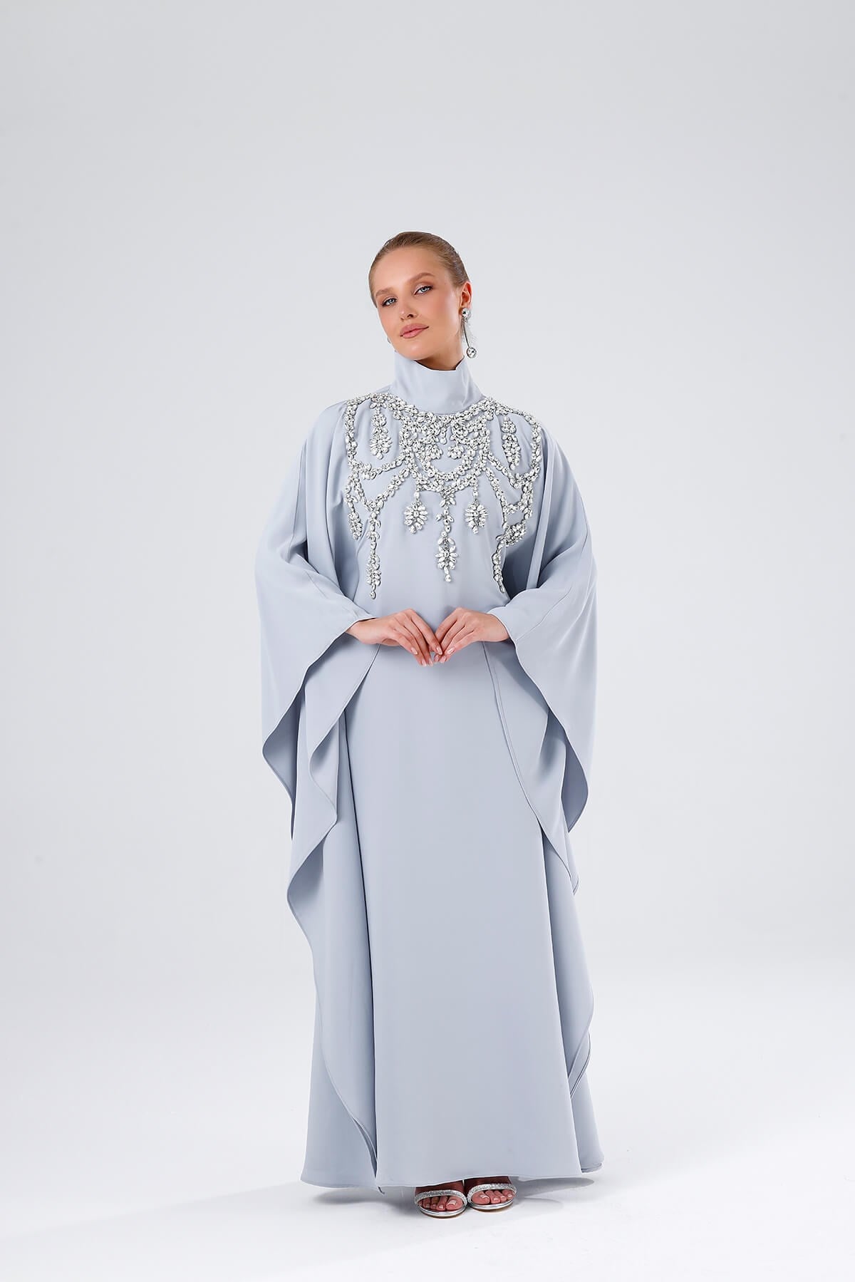 DIAMOND KAFTAN-GRAY