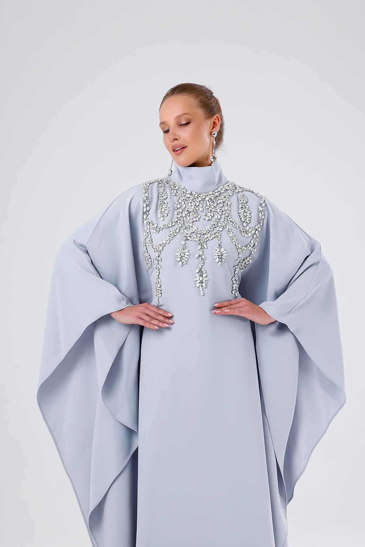 DIAMOND KAFTAN-GRAY