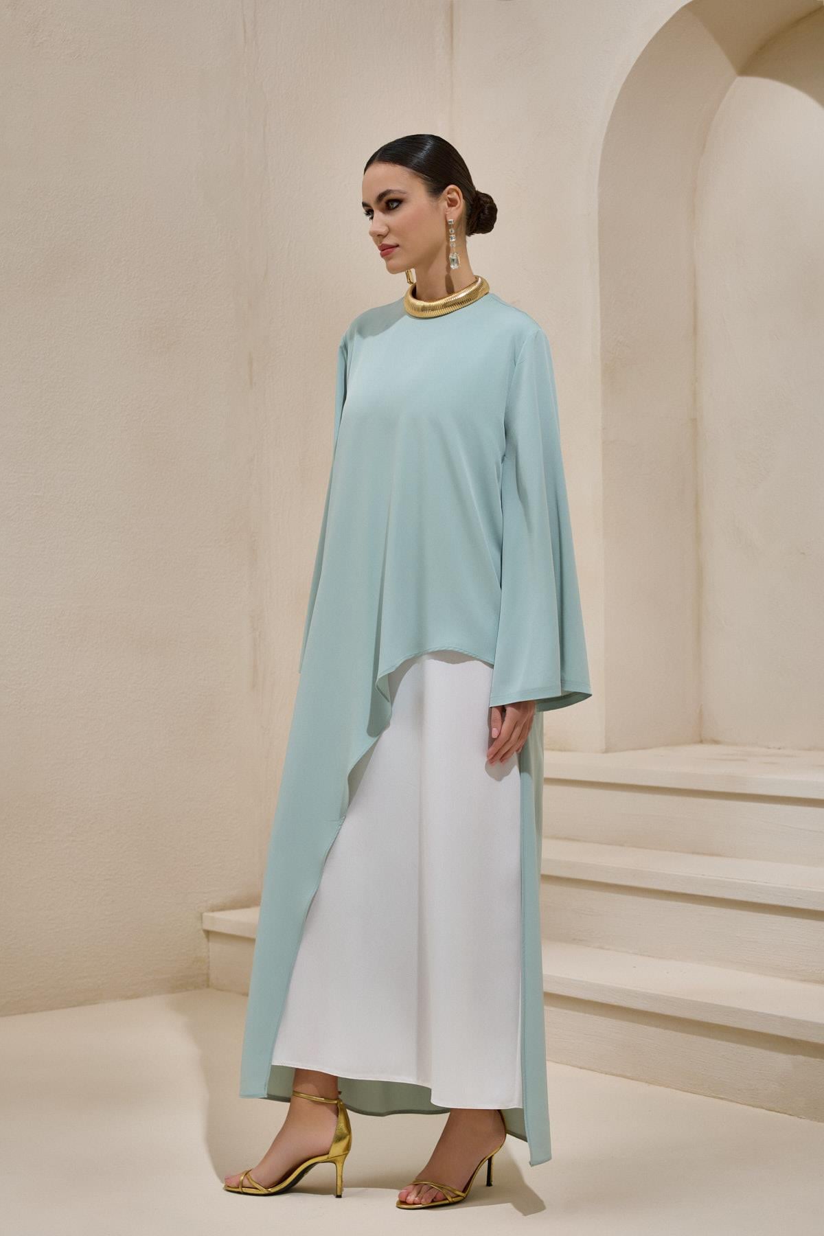 DOUBLE DRESS SET MINT GREEN