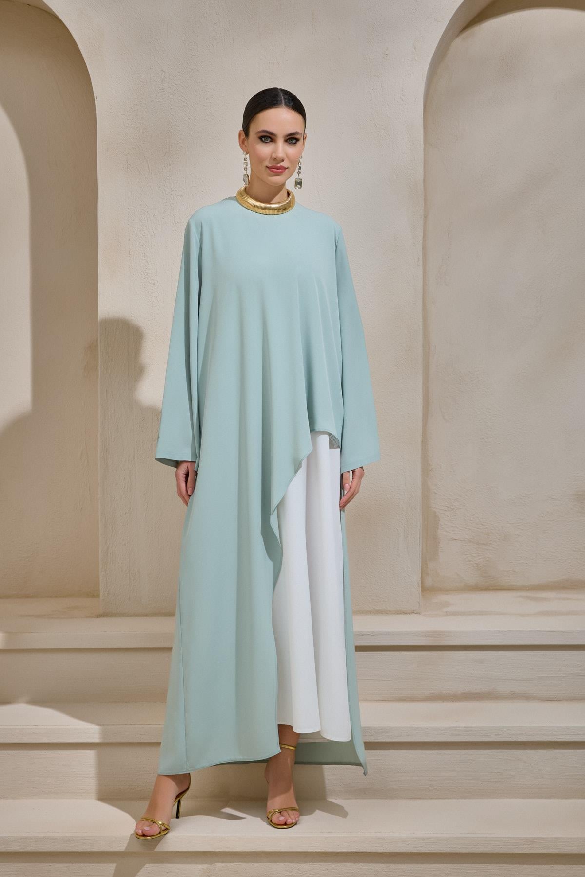 DOUBLE DRESS SET MINT GREEN