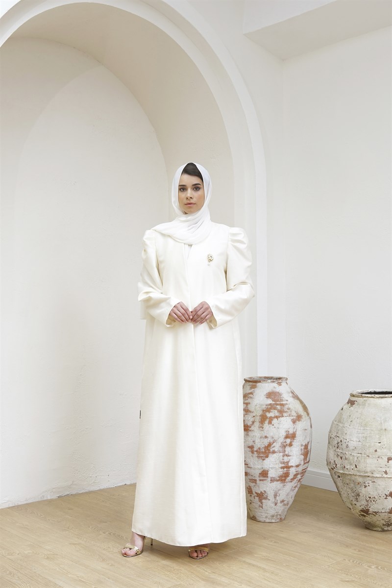 ELEGANT ABAYA - EKRU