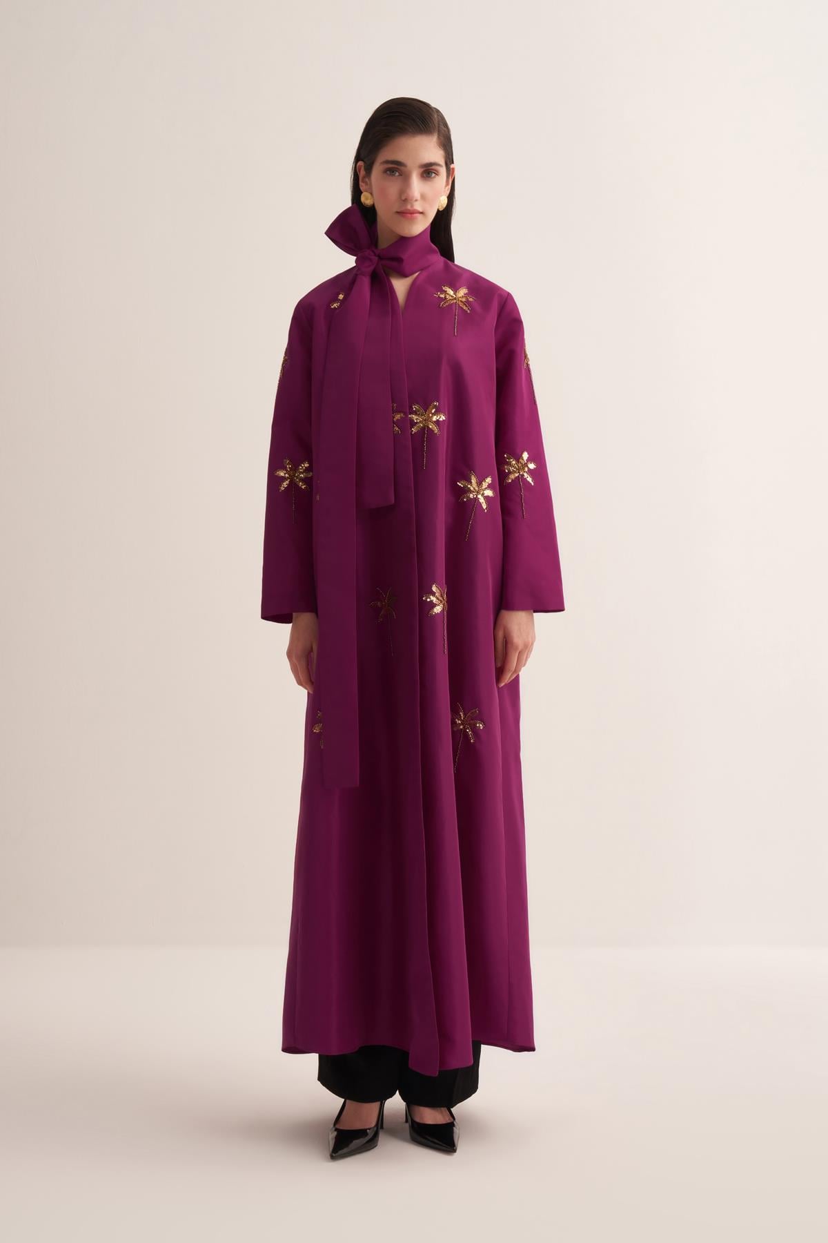 GLAMOR ABAYA CHERRY COLOR