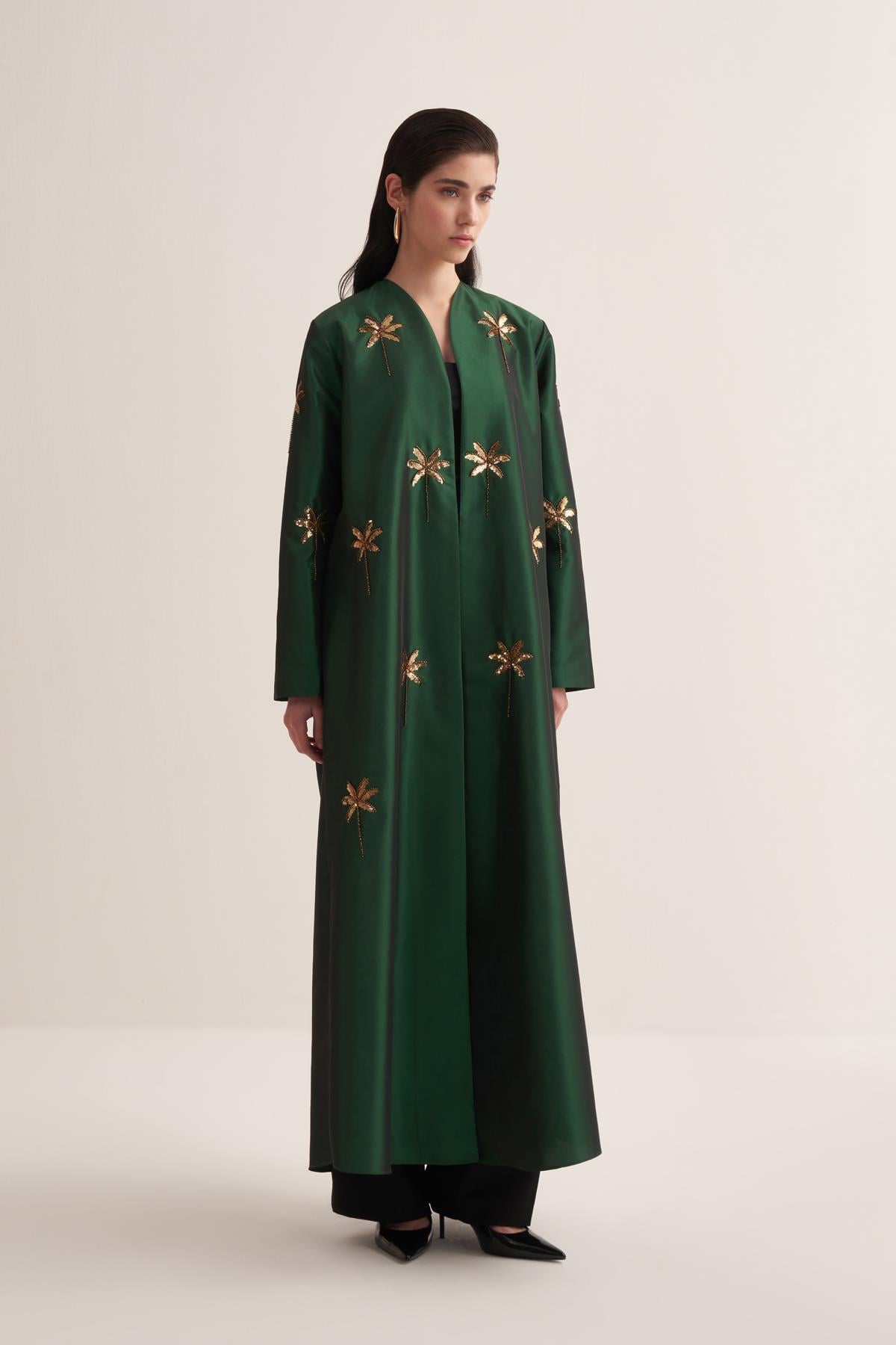GLAMOR ABAYA EMERALD GREEN