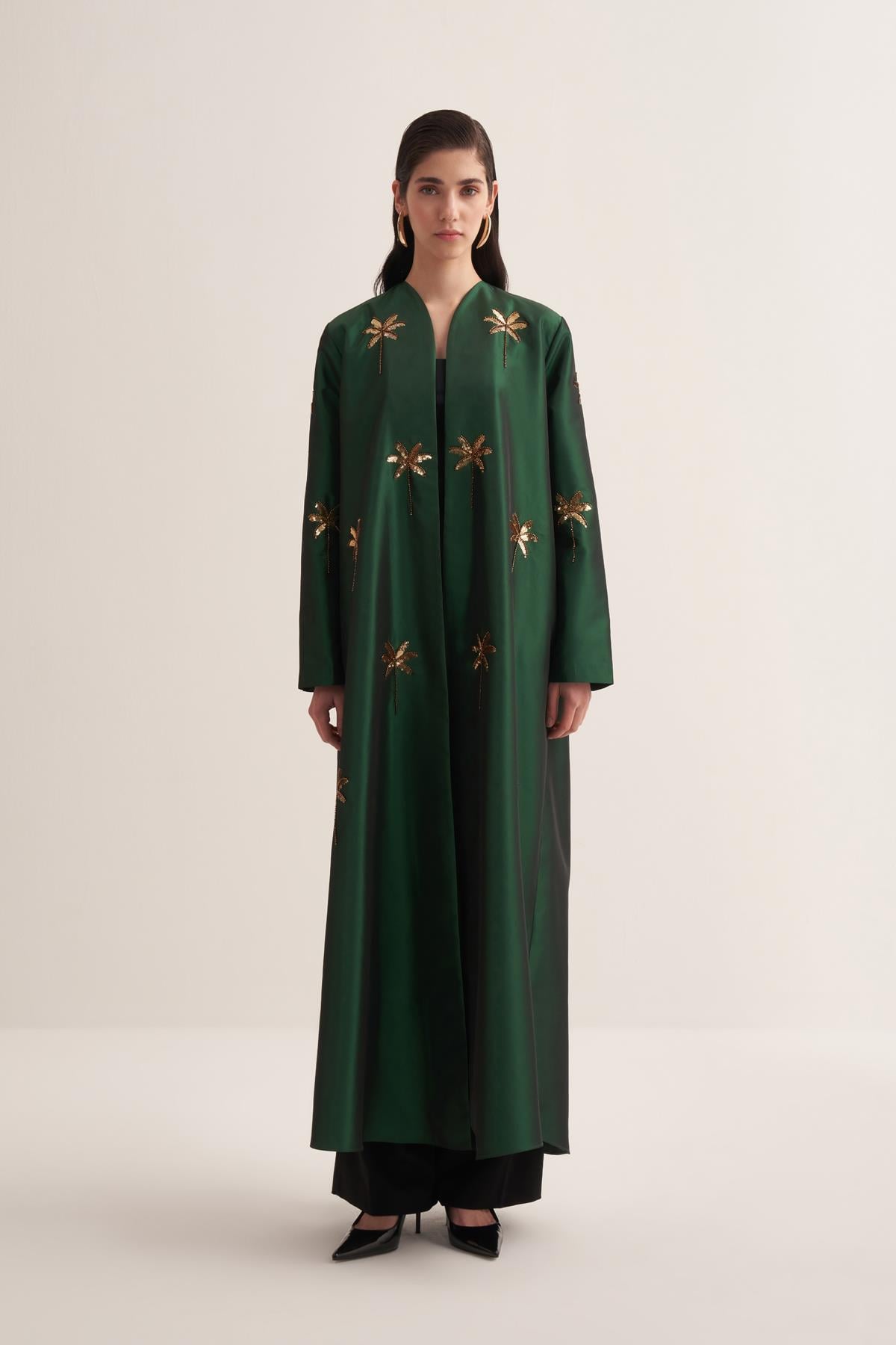GLAMOR ABAYA EMERALD GREEN