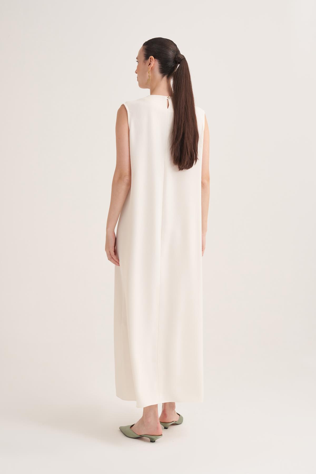 LINA DRESS-CREAM