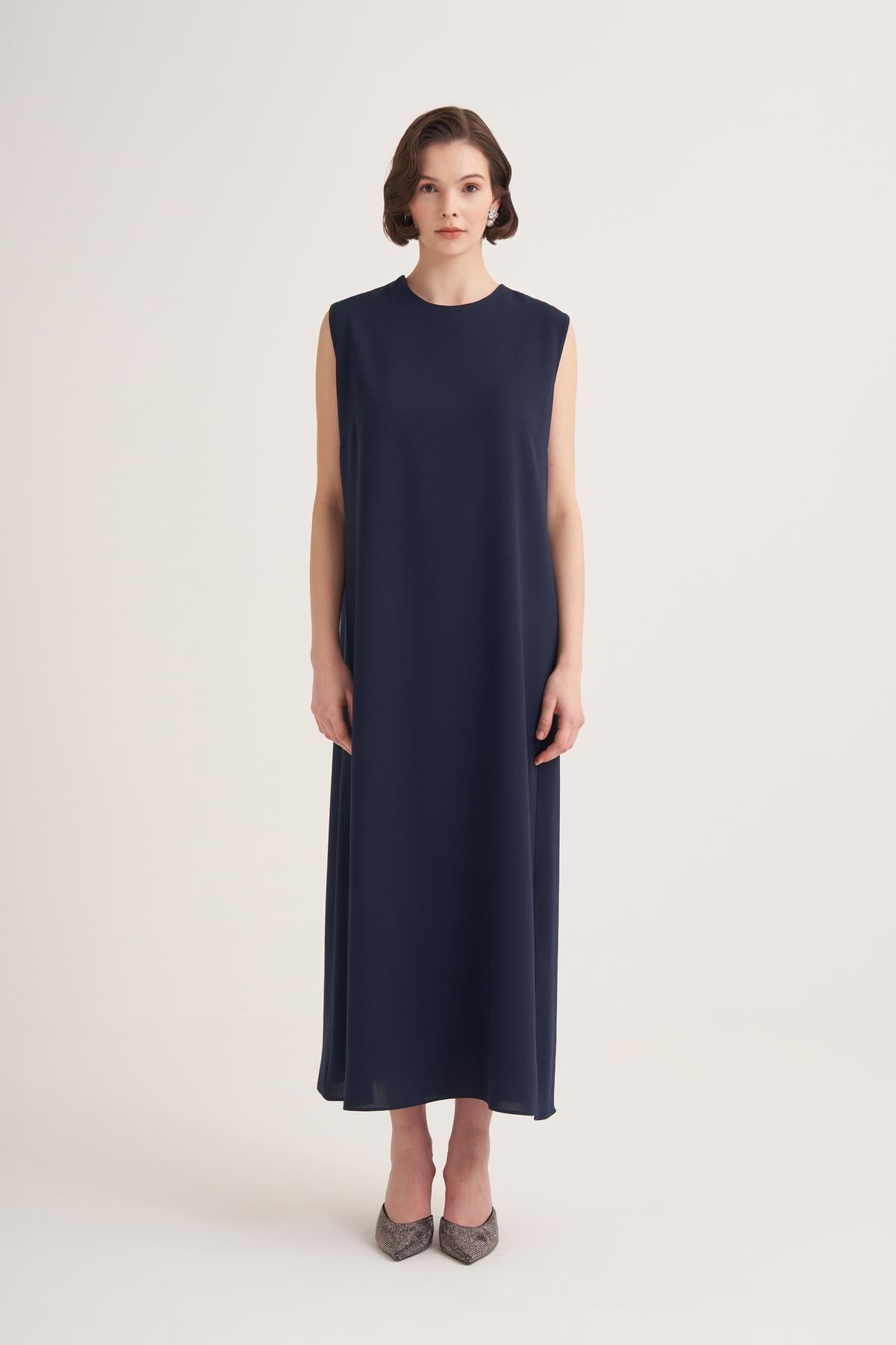 LINA DRESS-NAVY BLUE