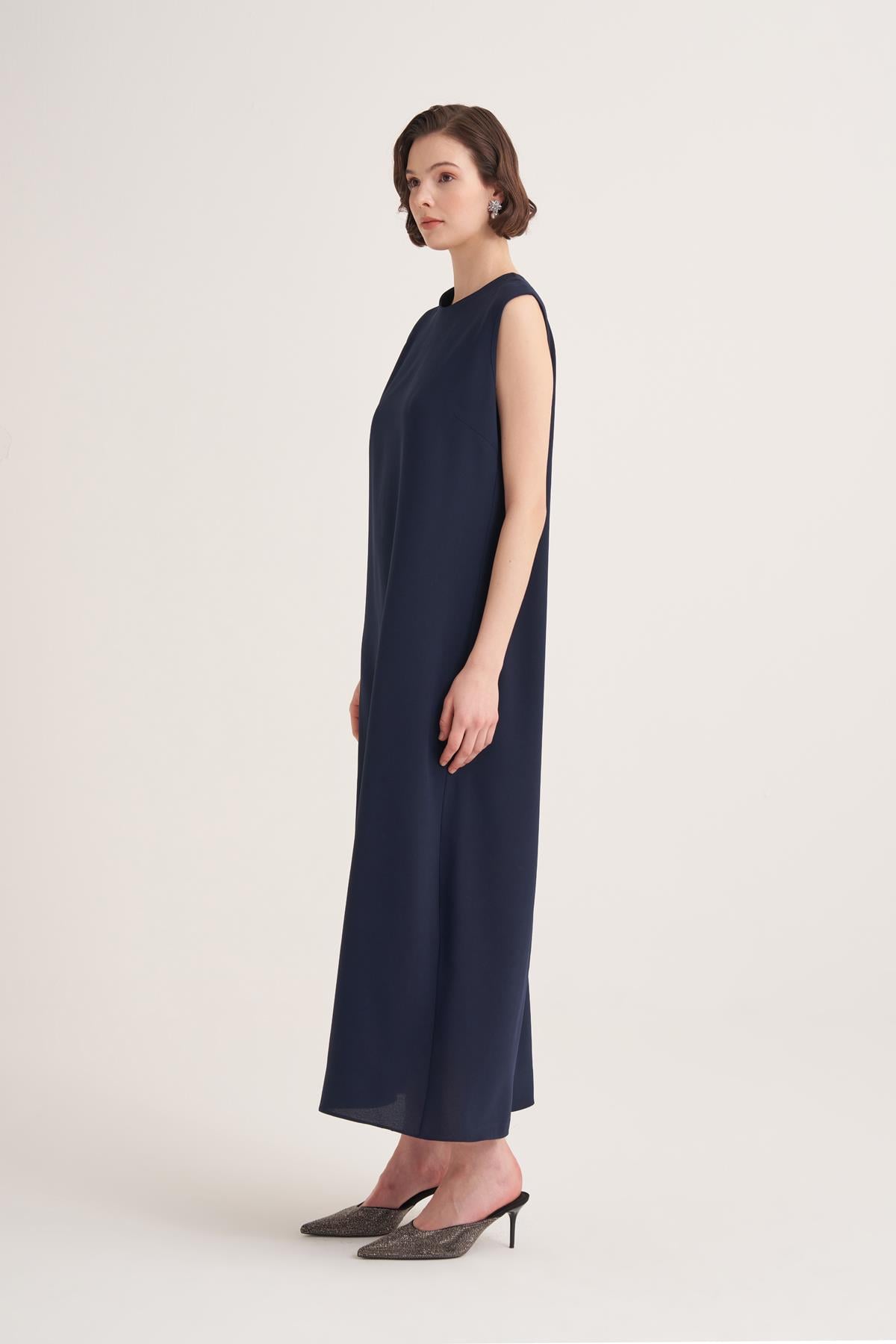 LINA DRESS-NAVY BLUE