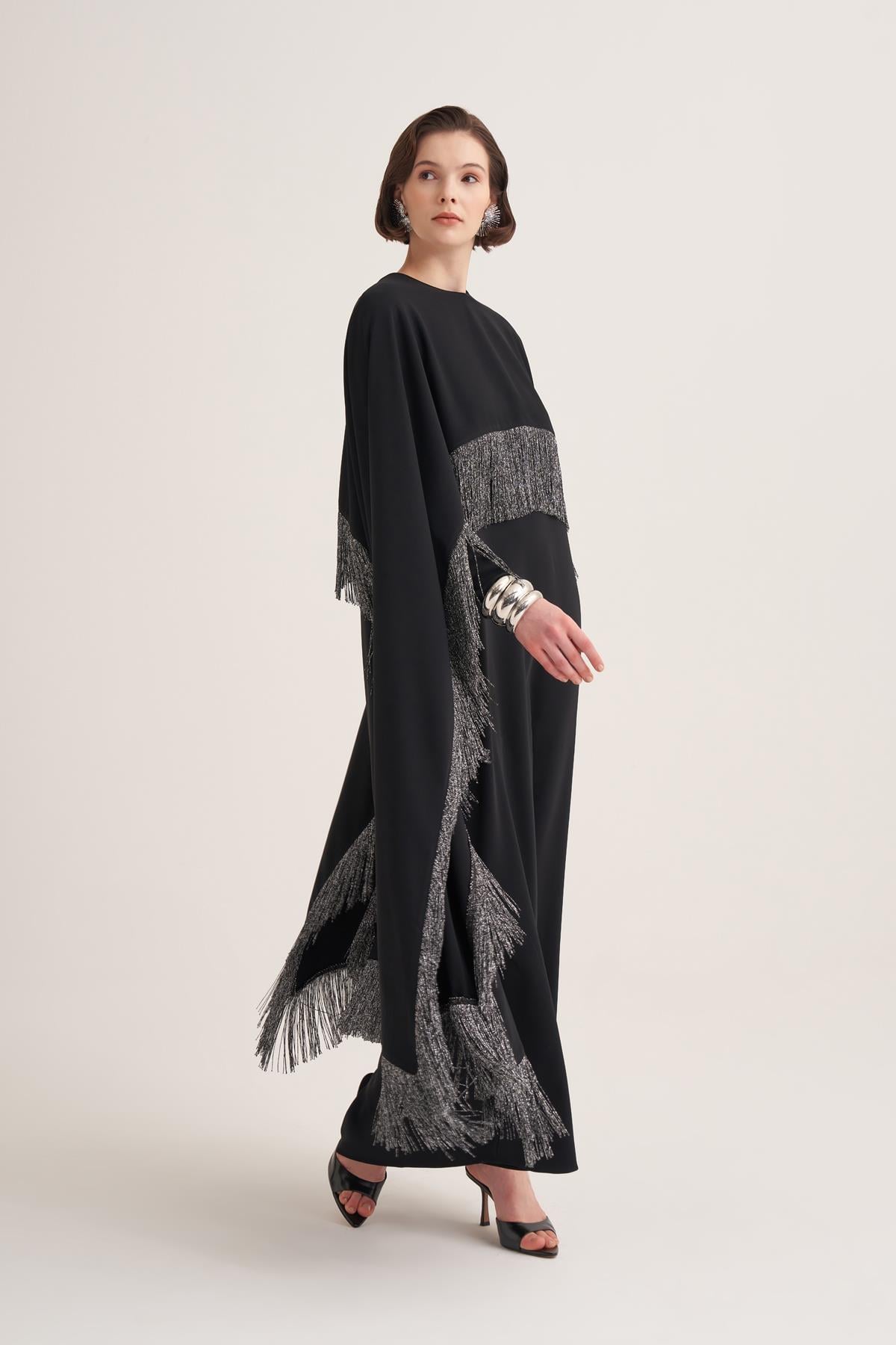 MILENA CAPE & DRESS - BLACK