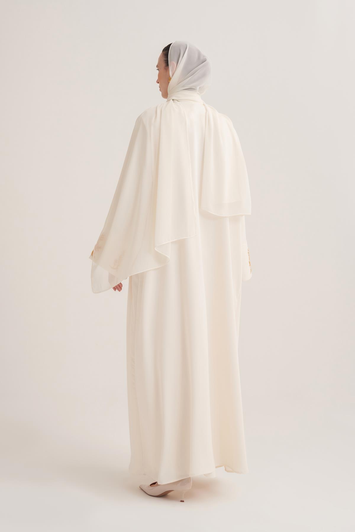 REEM ABAYA-CREAM
