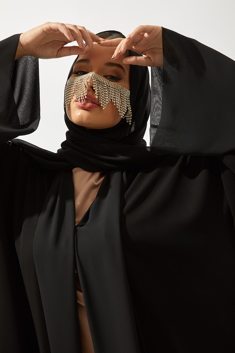 SAHRA ABAYA SET-BLACK