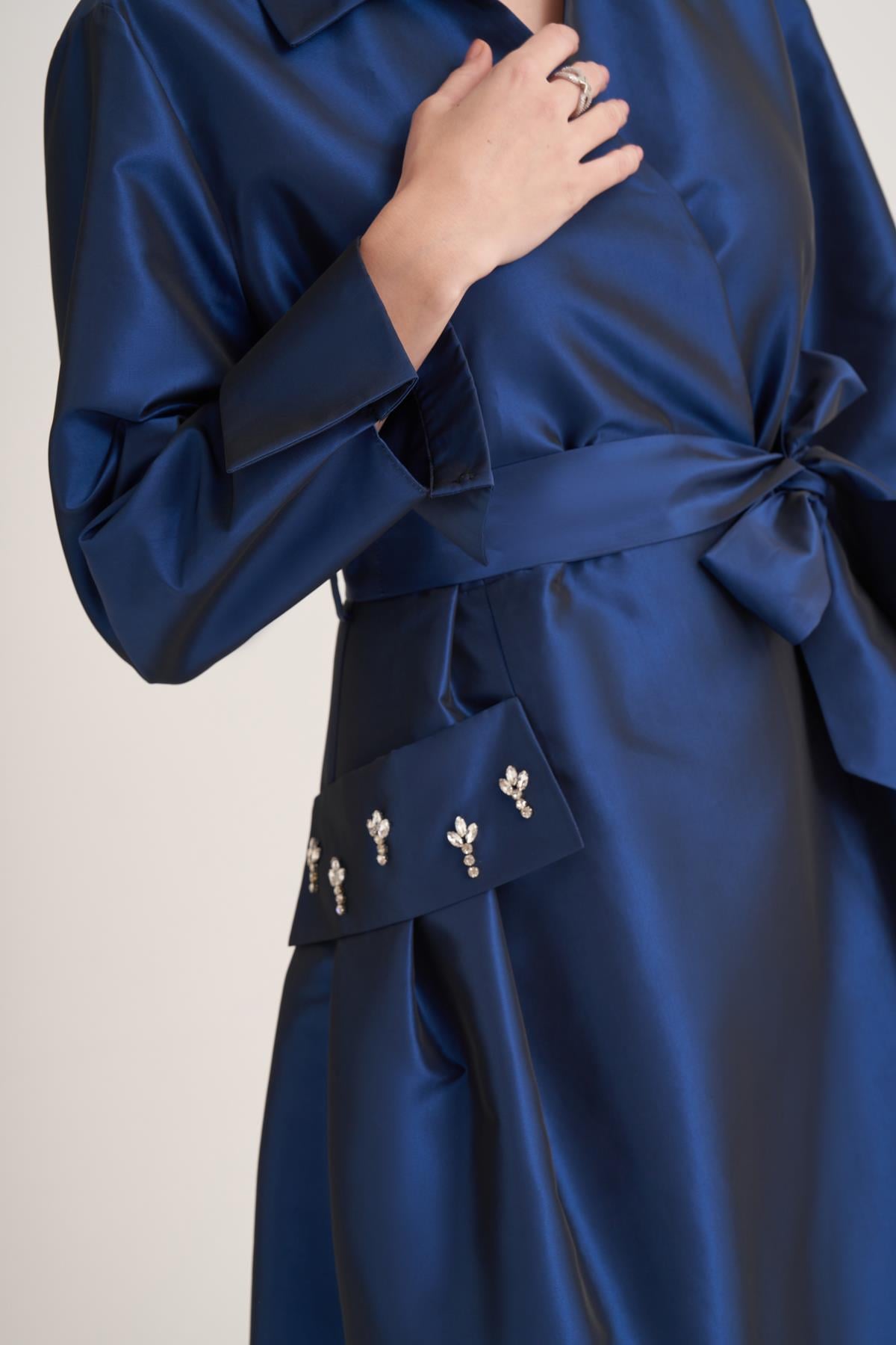 SAMRA ABAYA-BLUE