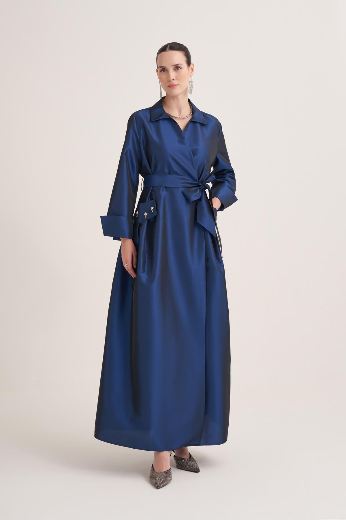 SAMRA ABAYA-BLUE
