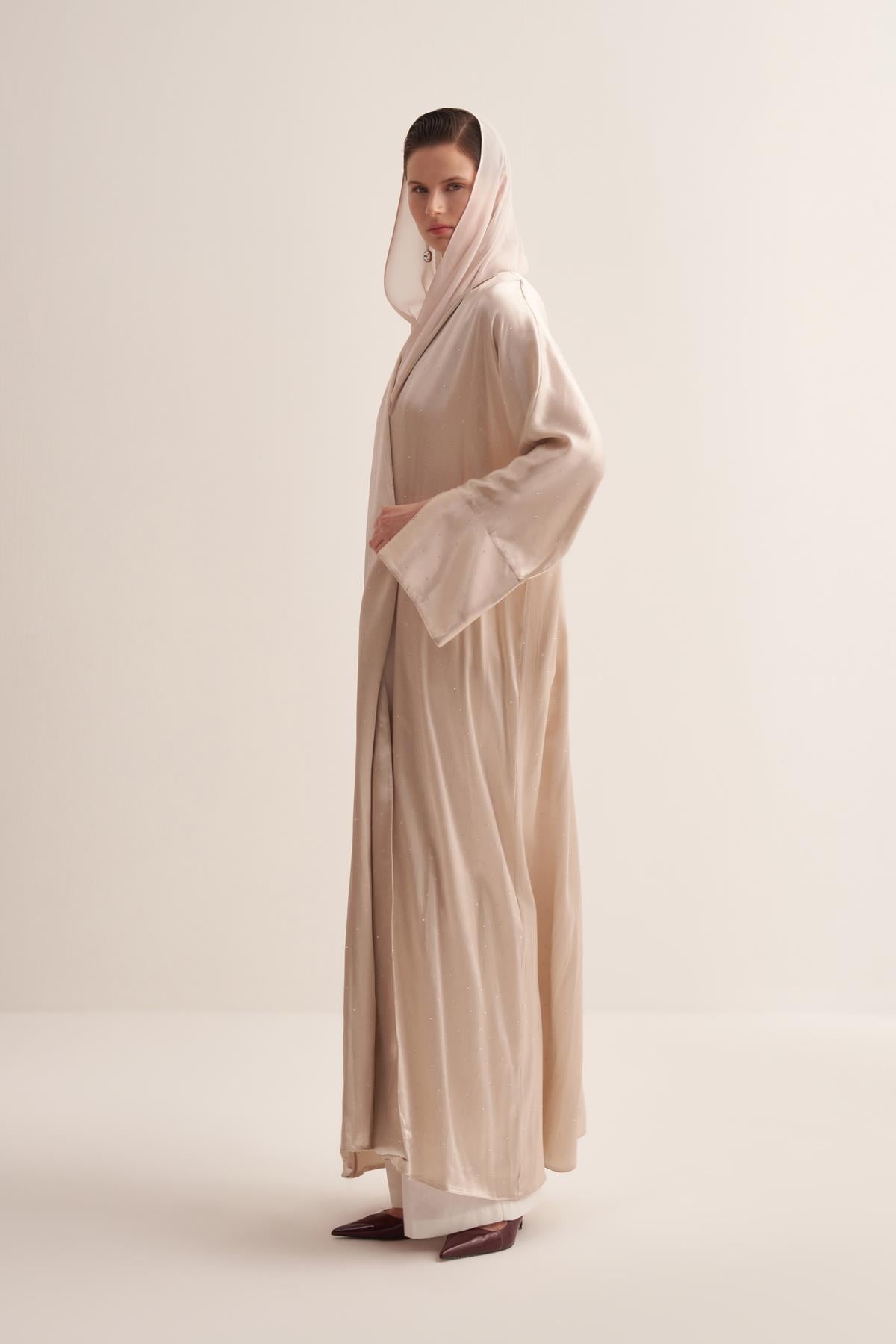 STYLISH ABAYA  BEIGE