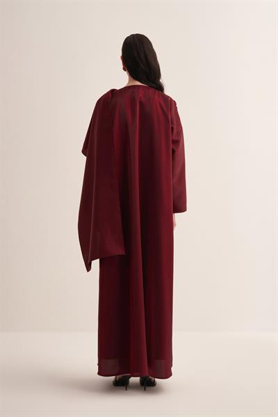 AMANI ABAYA & DRESS BURGUNDY