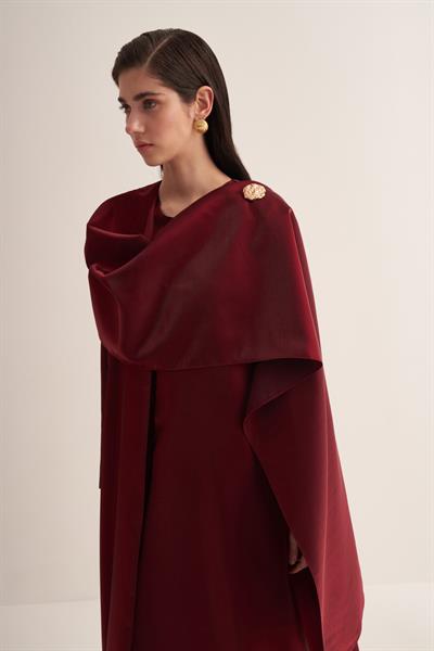 AMANI ABAYA & DRESS BURGUNDY