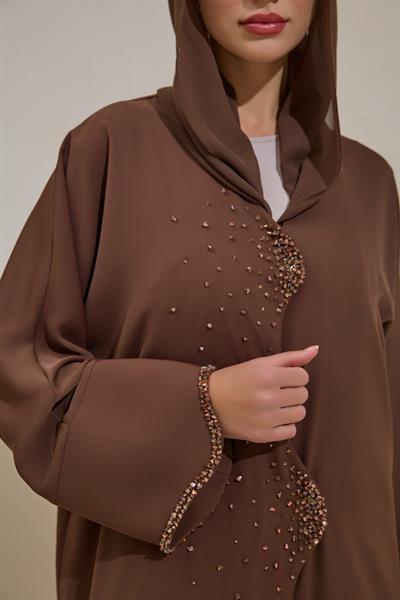 AMARA ABAYA SET BROWN