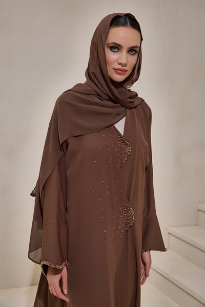 AMARA ABAYA SET BROWN