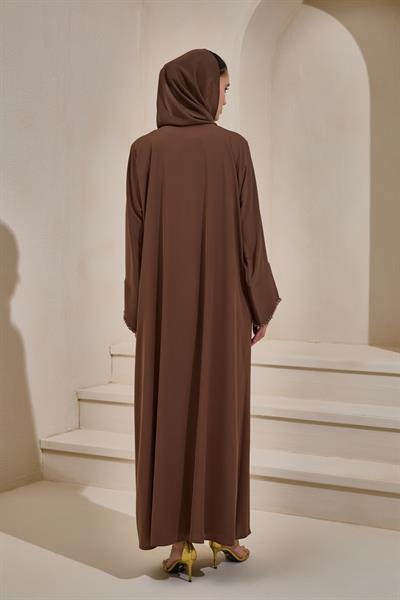 AMARA ABAYA SET BROWN