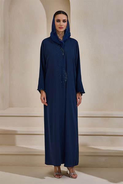 AMARA ABAYA SET NAVY BLUE