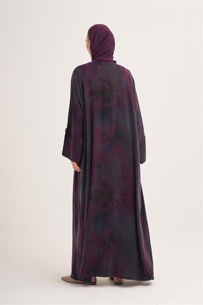 BEREN CUPRO ABAYA & SCARF-PURPLE MIX