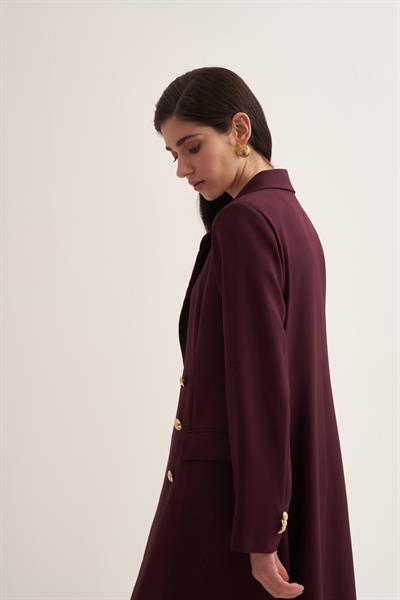 BLAZER ABAYA BURGUNDY