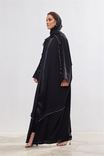 Butterfly Abaya - BLACK