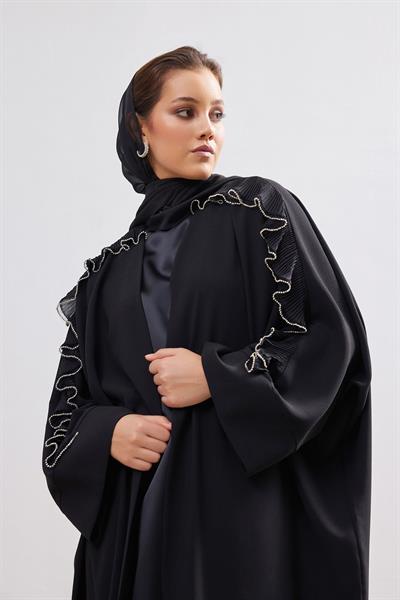 Butterfly Abaya - BLACK