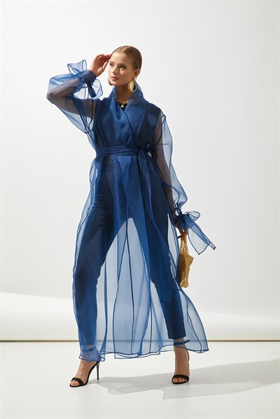 BUTTERFLY ABAYA-NAVY BLUE