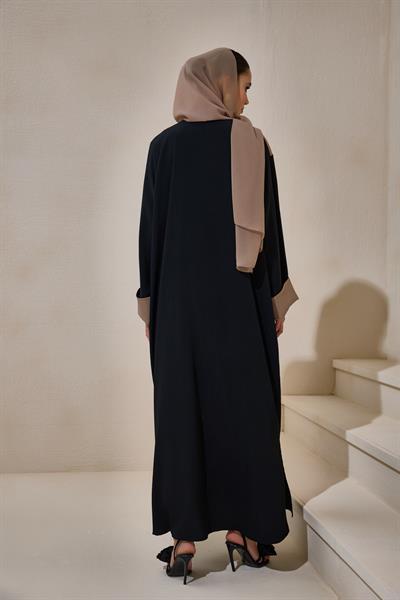 CASUAL ABAYA-BLACK BROWN