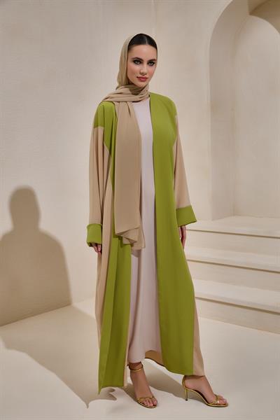 CASUAL ABAYA-CAMEL GREEN