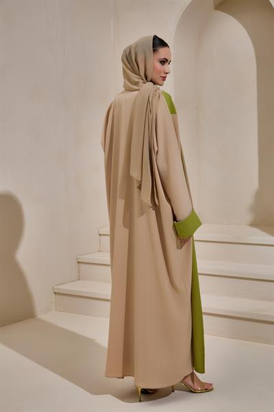 CASUAL ABAYA-CAMEL GREEN