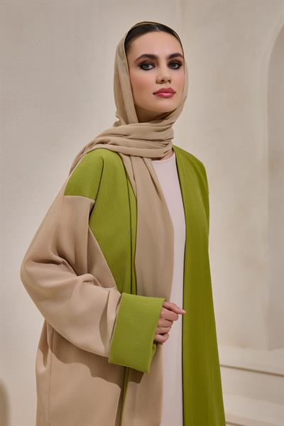 CASUAL ABAYA-CAMEL GREEN