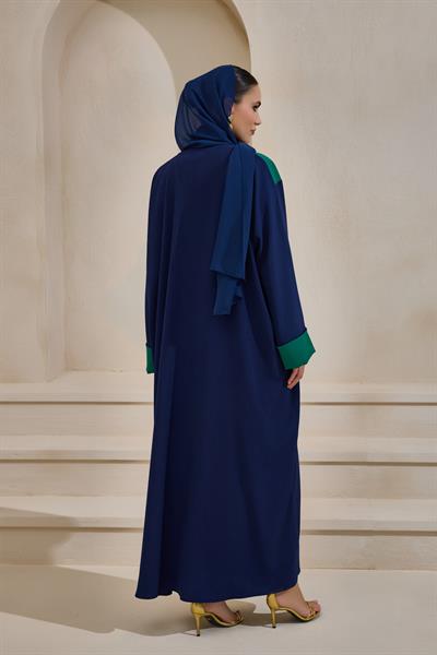 CASUAL ABAYA-NAVY BLUE GREEN