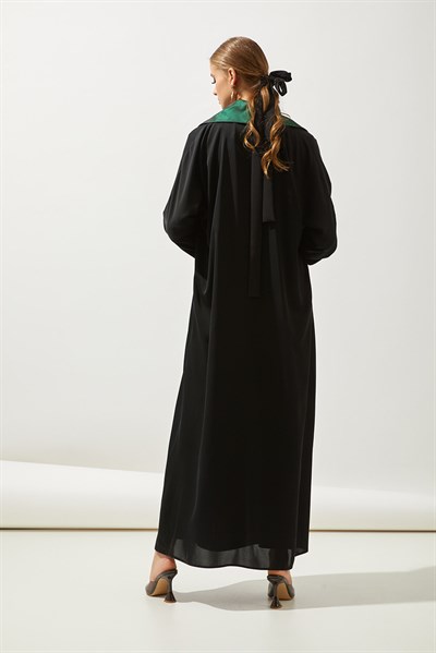 CLASSIC ABAYA-BLACK GREEN