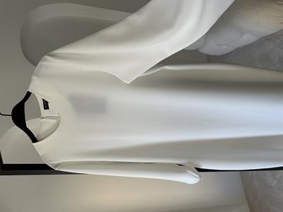 CREPE DRESS-WHITE