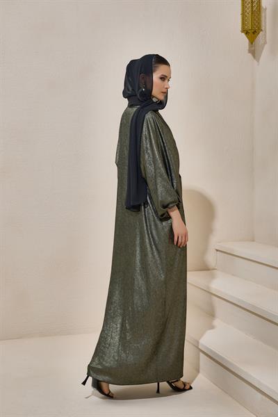 DARK GOLD ABAYA SET