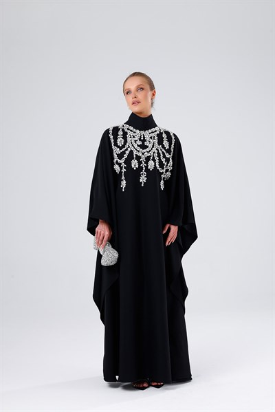 DIAMOND KAFTAN-BLACK