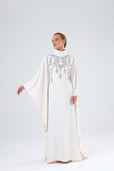 DIAMOND KAFTAN-CREAM