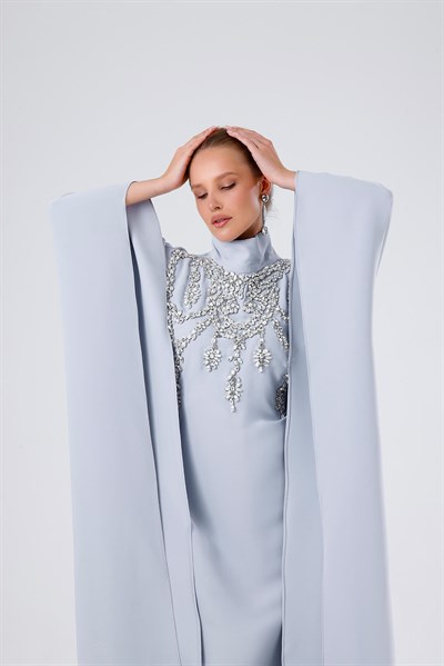 DIAMOND KAFTAN-GRAY
