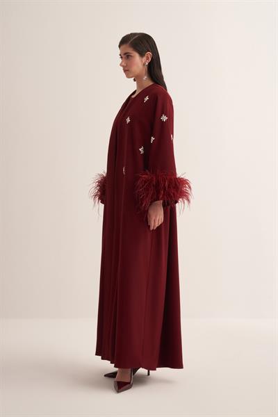 ELISSA ABAYA BURGUNDY