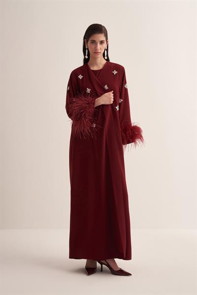 ELISSA ABAYA BURGUNDY