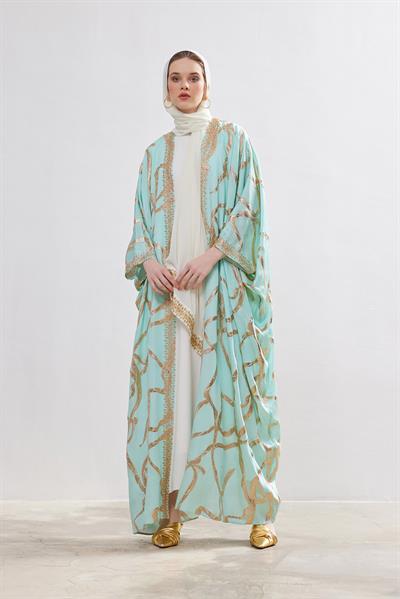 Exclusive Silk Abaya Set - MİNT