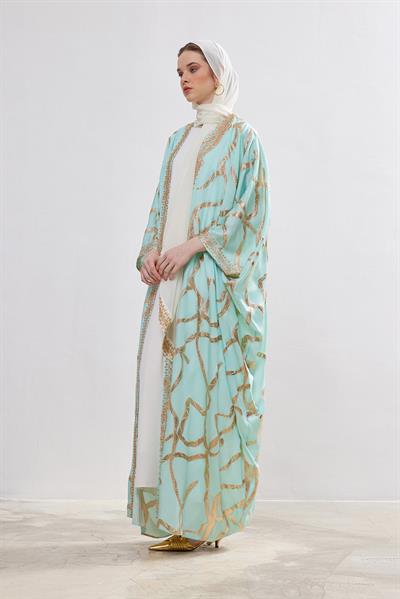 Exclusive Silk Abaya Set - MİNT