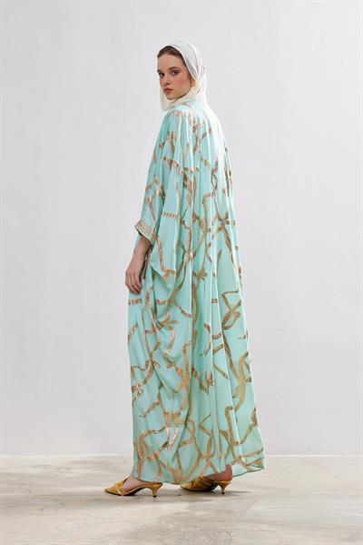 Exclusive Silk Abaya Set - MİNT