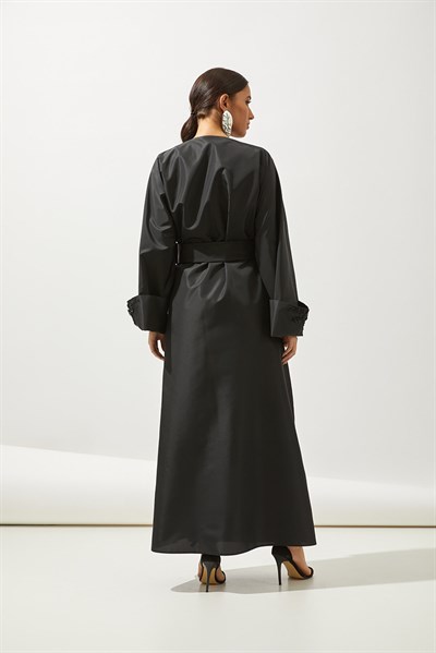 EXCLUSIVE TAFTA ABAYA-BLACK