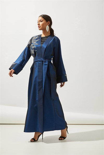 EXCLUSIVE TAFTA ABAYA-BLUE