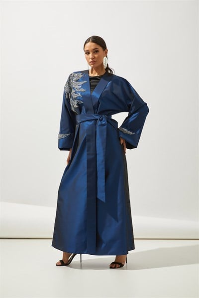 EXCLUSIVE TAFTA ABAYA-BLUE