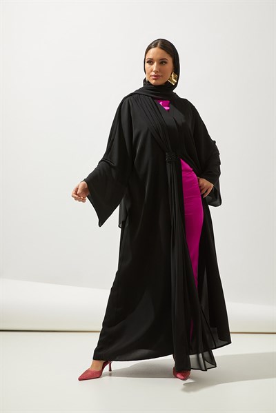 FARAH ABAYA HANDMADE-BLACK 